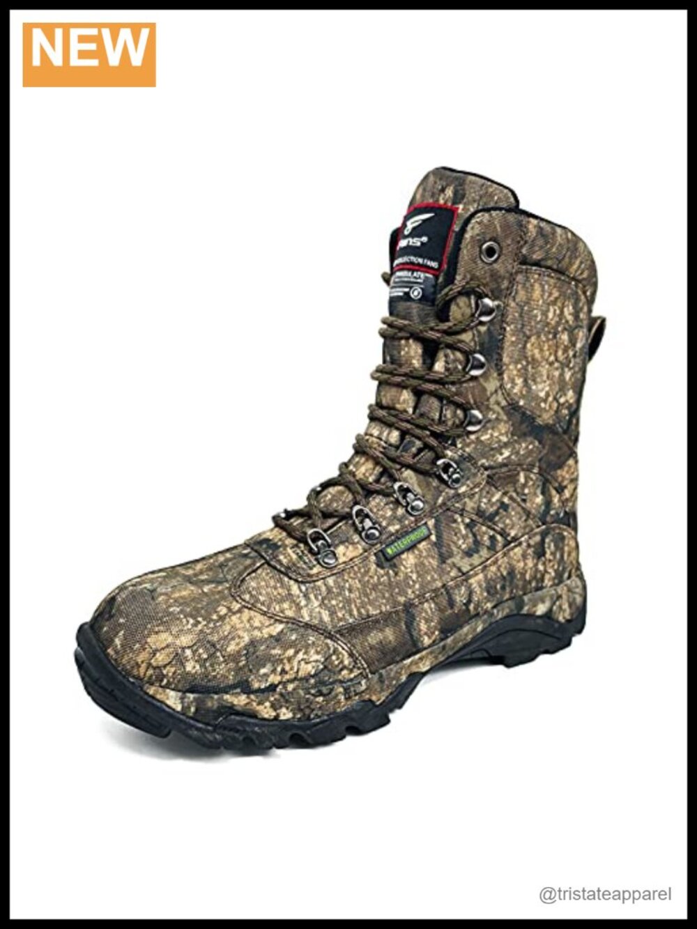 8 Fans Men's 800g Thinsulate Insulated Hunting Boots Water Resistant Lace-Up